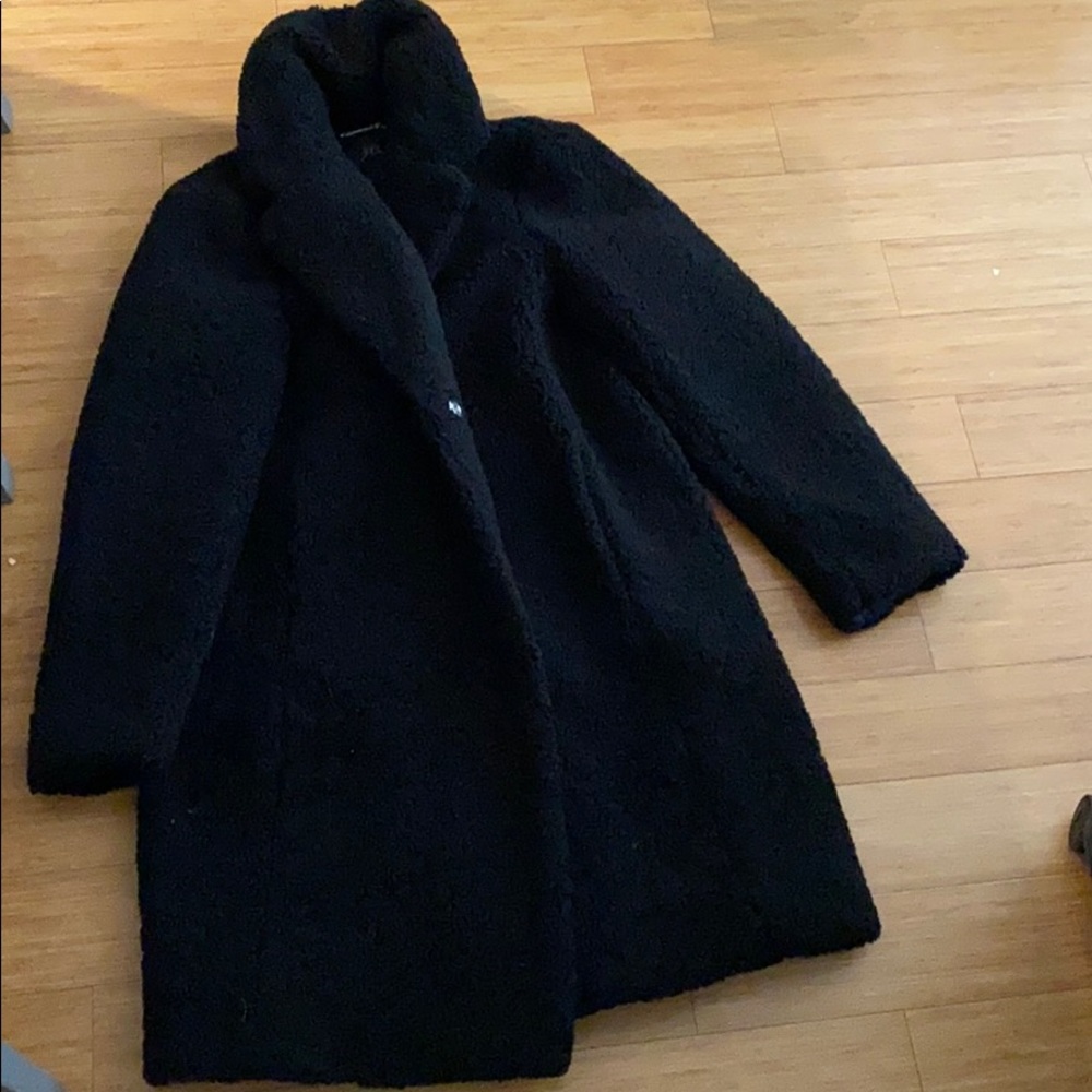 J. Crew Teddy Coat - size M - black